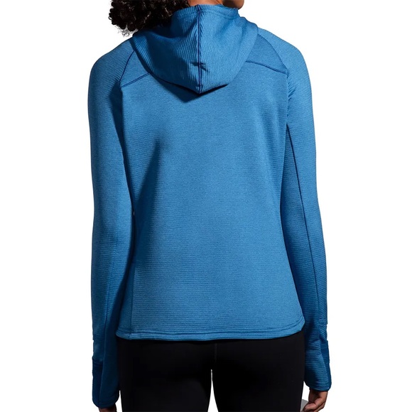 Brooks Women's NotchThermal Hoodie like new Bkue ash - Picture 3 of 10